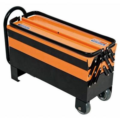 Caixa Sanfonada Cargobox Com Rodas E Puxador 5 Gavetas Tramontina Pro