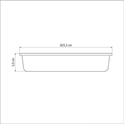 Assadeira Redonda Tramontina Starflon Max 24cm 2,1l Grafite