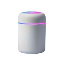 Umidificador Portátil Usb 300ml Branco Bivolt – Ultrassônico Com Luminária Led