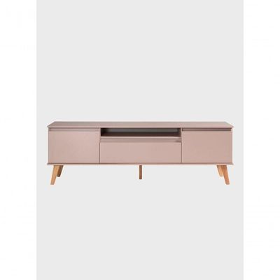 Rack Para Tv 180cm Retro Mdf Rosa Dallas - On Móveis