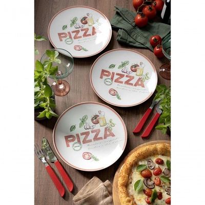 Prato Raso Tramontina Milano 25cm Em Porcelana Decorada