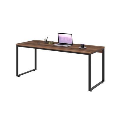 Mesa Kuadra Diretor 180x70x75cm Nogal - Est. Preta Nogal - Est. Preta