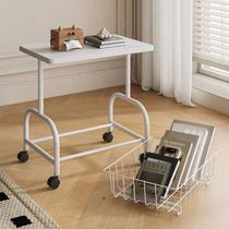 Mesa Lateral Multiuso Com Rodinhas - Branca
