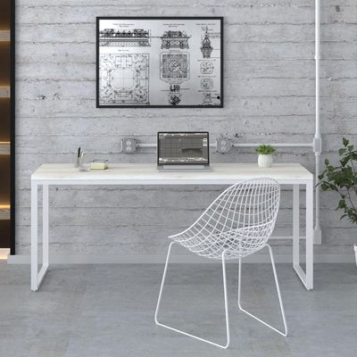 Mesa Kuadra Diretor 180x70x75cm Snow - Est. Branca Snow - Est. Branca