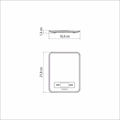 Balança Digital Para Cozinha Tramontina Adatto Em Aço Inox