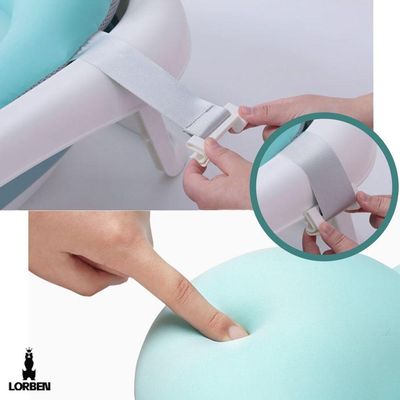 Almofada Para Banho Bebê Boia Flutuante Lorben Anatômica Com Cintas Ajustáveis