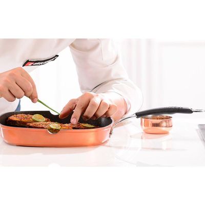 Grill Copper 28cm Indução Infinity Chefs Bergner