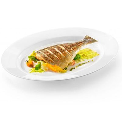 Prato Para Peixe 35x26,7cm Grangusto Pesce Bormioli