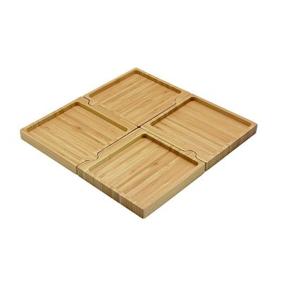Petisqueira De Bambu Quadrado Desmontável Oikos
