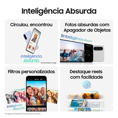 Smartphone Samsung Galaxy A56 5G Rosa 128GB, 8GB RAM, Câmera Tripla até 50MP, Tela Super AMOLED 6.7", IP67, NFC, Vídeo HDR e Recursos AI