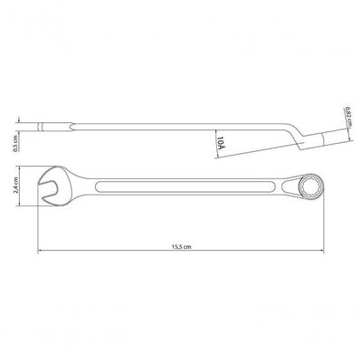 Chave Combinada 3-8" Tramontina Master Com Pescoço Corpo Forjado Em Aço Especial Cromado