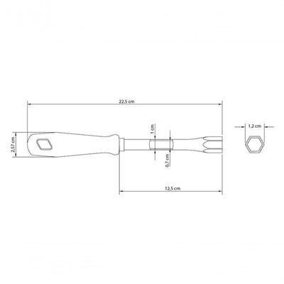 Chave Canhão Tramontina Master 8mm Com Haste Tubular