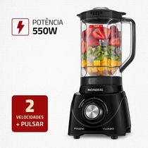 17576242019606 Liquidificador L-98-B Mondial Preto 110V
