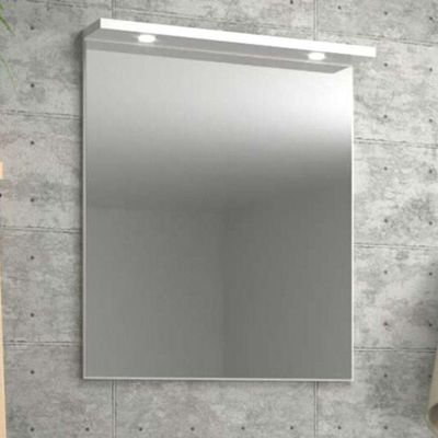 Espelho Para Banheiro Com Led 80cm Mdf Verde - On Móveis