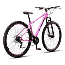 Bicicleta Bike Aro 29 Ksw Marcha 21 Velocidades Alumínio Xlt 100 Mtb Rosa 19