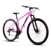 Bicicleta Aro 29 Ksw 24 Vel Alumínio Freio Disco Xlt100 Mtb Rosa 19