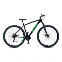 Bicicleta Aro 29 Ksw 24 Vel Alumínio Freio Disco Xlt100 Mtb Preto/verde 17