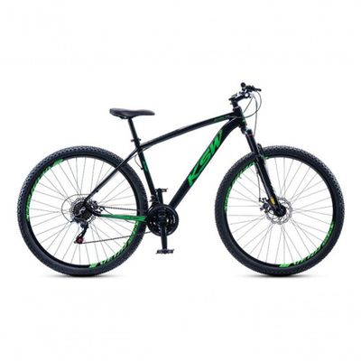Bicicleta Aro 29 Ksw 24 Vel Alumínio Freio Disco Xlt100 Mtb Preto/verde 17