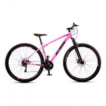 Bicicleta Aro 29 Ksw 21 Vel Shimano Alumínio Freio Disco Xlt100 Mtb Rosa 19