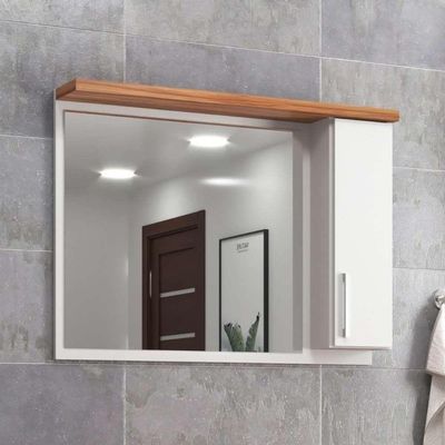 Armário De Banheiro 80cm Mdf Freijo Paris - On Móveis