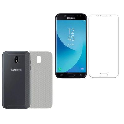 Película Hidrogel + Adesivo Fibra De Carbono Para Samsung Galaxy J5 Pro - Transparente