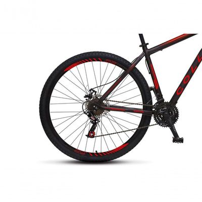 Bicicleta Athena Aro 29 Em Aço Com 21 Marchas Colli Preto Fosco-vermelho