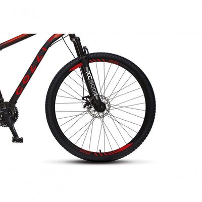 Bicicleta Athena Aro 29 Em Aço Com 21 Marchas Colli Preto Fosco-vermelho
