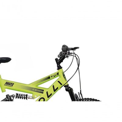Bicicleta Gps Aro 20 Dupla Suspensão 21 Marchas Colli Amarelo
