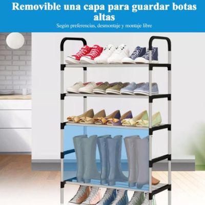 Estante Organizadora Multiuso 5 Prateleiras Sapateira Modular Para 15 Pares Desmontavel