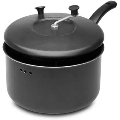 Panela Pipoqueira 22cm 4 Litros Antiaderente Eirilar Preto Preto