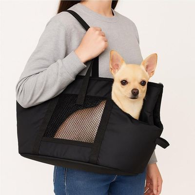 Bolsa Mochila Dobrável Para Transporte De Pets – Segurança E Conforto Em Viagens E Passeios - Preta