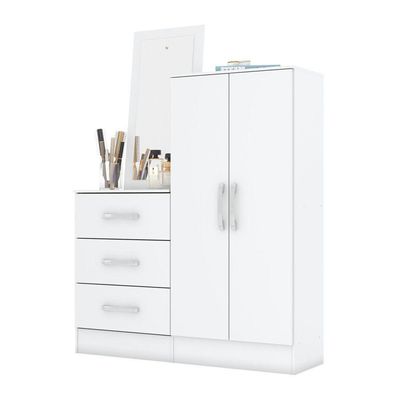 Cômoda Multiuso 02 Portas 03 Gavetas B700 Briz desenvolvido na cor Branco