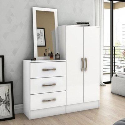 Cômoda Multiuso 02 Portas 03 Gavetas B700 Briz desenvolvido na cor Branco