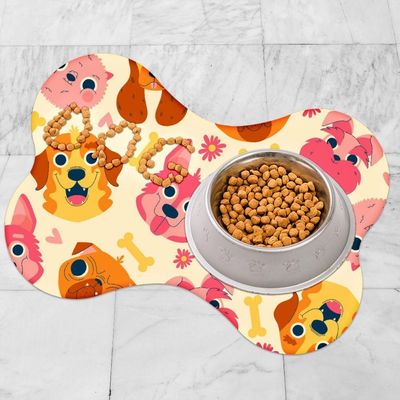 Tapete Comedouro Ração Cachorro Pet Cão Dog Lona Nº4 - 30x44
