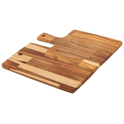 Kit 2 Tábuas Kitchen Madeira Teca FSC Óleo Mineral