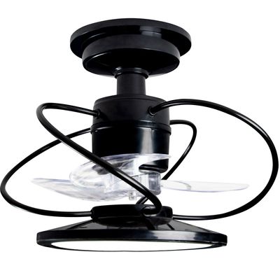 Ventilador de Teto Treviso Preto Confort LED 3000K Bivolt