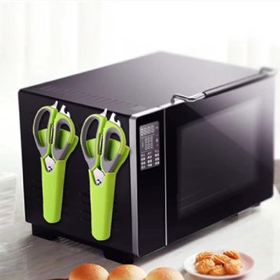 Tesoura Culinária Profissional 6 Em 1 – Multiuso Em Aço Inox Desmontável - Verde