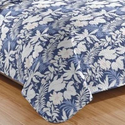 Kit Cobre Leito Colcha Mix King Estampado Dupla Face Floral 3 Peças - Josiane