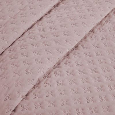 Kit Cobre Leito Colcha Casa Scarpa Atualle Casal Padrão Dupla Face Microfibra 3 Peças - Rosê