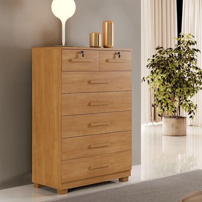 Cômoda Com Chave 7 Gavetas New Barcelona Cinamomo Benetil