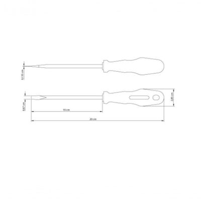 Chave De Fenda Tramontina Master Yellow Com Ponta Chata 1-4x4"