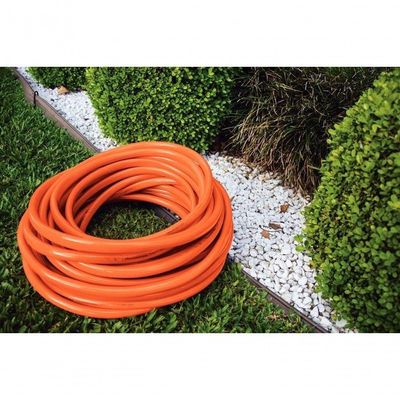 Mangueira Multi 1-2" Tramontina Em Pvc Laranja 3 Camadas 10m Com Engates Rápidos E Esguicho