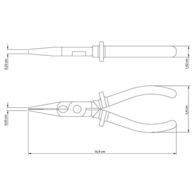 Alicate Bico Chato Isolado Tramontina 6" 1000 V Master