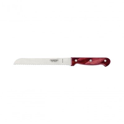 Faca Para Pão Tramontina Polywood Vermelho 7