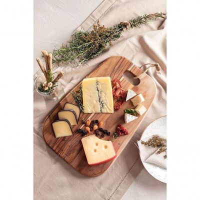 Tábua Tramontina Para Queijos E Frios Provence Em Madeira Teca Fsc 40x28cm
