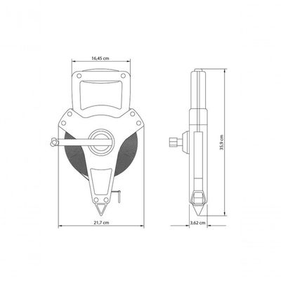 Trena Tramontina Master Em Fibra De Vidro Com Corpo Em Abs 50 M