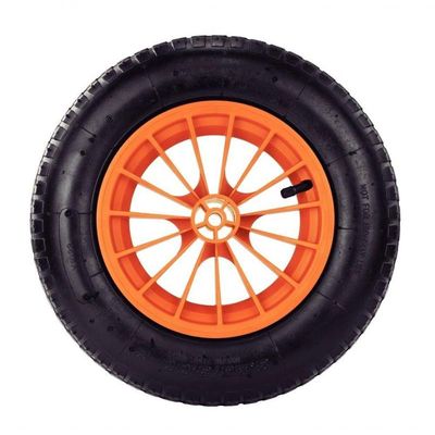 Roda Para Carrinho De Mão 8" Tramontina Plástica Pneu Com Câmara "