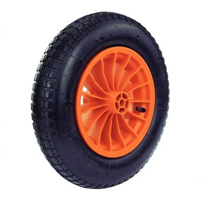 Roda Para Carrinho De Mão 8" Tramontina Plástica Pneu Com Câmara "