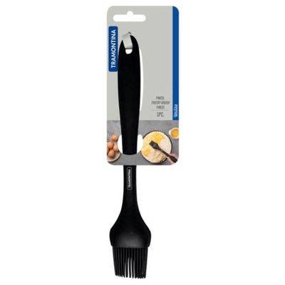Pincel De Silicone Tramontina Utilitá Preto 25,5cm