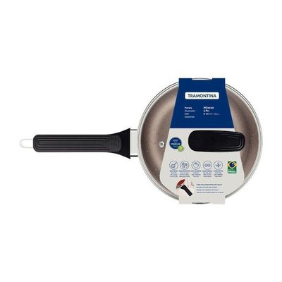 Panela Tramontina Milazzo Alumínio 18cm Com Revestimento Antiaderente Starflon Max Amêndoa